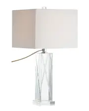 JONATHAN Y Designs Sullivan 26.5in Crystal Table Lamp