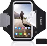 Soporte para teléfono para correr con bolsa con cremallera, brazalete para corre