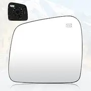 Youxmoto Mirror Glass Left Driver Side Fit For Jeep Grand Cherokee 2011 2012 2013 2014 2015 2016 2017 2018 Heated Side Mirror, w/Backing Holder, fit 68092051AB