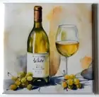 White Wine FRIDGE MAGNET sign advertisement "style F"
