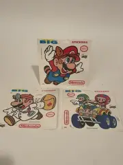 #1 #3 #6 Super Mario Bros. Nintendo NES Era 1990 Big Sticker Smello Mello *NEW*