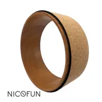 在飛比找momo購物網優惠-【NicoFun 愛定做】瑜伽輪 天然 軟木材質 放鬆伸展 