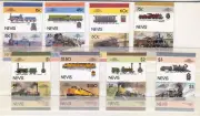 [ZZA-345] Nevis – 1986 – Ferrovie : 6° serie 8 val. - ** MNH
