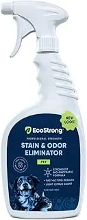 Eco Strong Pet Stain and Odor Remover - Cat Urine Enzyme Cleaner Destroyer, Urine Destroyer for Dogs, Pet Urine Enzyme Cleaner - 32 OZ