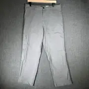 Dockers Go To Cargo Pants Mens Straight Fit 34x34 Grey Smart 360 Flex Casual
