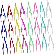 WOFASHPURET 30Pcs Eyebrow Tweezers Plastic Eyebrow Grooming Tools for Precision Trimming Styling for DIY Beauty Makeup Applications