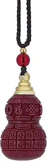 [Chiorgone] Cinnabar Fu Gourd Pendant – Feng Shui Amulet Symbolizing Good Luck and Protection, Great Gift for Positive Energy and Blessings.