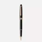 New Montblanc Gold. Luxury. Rollerball Pen in Leather case Cyber Monday .