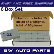 6 Box 540 Pcs 1OZ Wheel Weights Stick-on Adhesive Tape Lead-Free