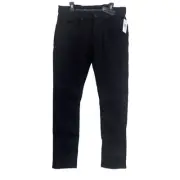 Buffalo David Bitton Slim Stretch Cotton Jeans 34x34 Lightweight Ash-X Black