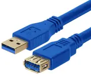 Astrotek 1m Male USB-A 3.0 To Female USB-A 3.0 Extension Data Transfer Cable BLU