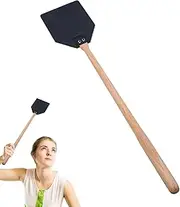 Xinhuju Heavy Duty Fly Swatter Hollowed Fly Swatter | Double Sided Leather Fly Swatter | Sturdy Ergonomic Manual Potato Masher for Home Garden Patio Kitchen
