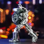 435pcs Time Machine Watch Stand Cyberpunk Style Mecha Metal Model Kit