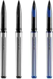 uni-ball AIR - 0.7mm Medium Rollerball - 4 Pack - 2 x Black, 2 x Blue - UBA-188-L
