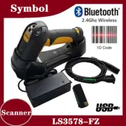 Symbol LS3578-FZ Wireless Bluetooth 1D USB Barcode Scanner w Cradle/PSU/Battery