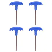 4pcs H4 T-Handle Hex Key Wrench 4mm S2 Steel T-Key Inner Hexagon Spanner