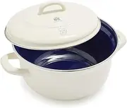 Cookware CC002467-001 Dutch Oven BK, 2.5QT, Cream