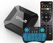 CHROX Android TV Box 13.0, Set Top Box 4GB RAM 65GB ROM,RK3228 Quad Core CPU Support 2.4/5.8Ghz Dual WiFi 4K/1080P H.264 HD,Mini Wireless Keyboard,4gb+64gb