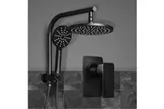 Cefito 9'' Rain Shower Head Set Handheld Round High Pressure Mixer Tap Black