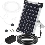 FUNOMOCYA Solar Oxygen Pump Oxygen Pump Water Pump Solar Pool Outdoor Abs Solar Pond Pump