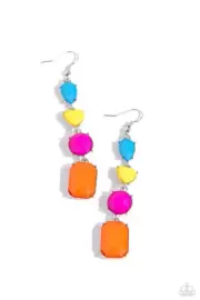 Paparazzi Aesrhatic Assortment Yellow & Multi Earrings NWT
