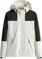 [DGHM-JLMY] Men's Lightweight Outdoor Jacket Against Cold Casual with Hood Soft Shell Jackets Hooded Waterproof Jacket