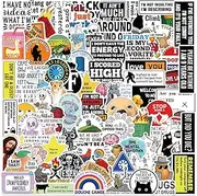 100PCS Water Bottle Stickers for Adults,Vinyl Creative Stickers for Laptop Car Luggage Notebook Scrapbooks,Humorous Personalized Stickers Set,Funny Decals Pack