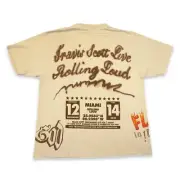 NEW Travis Scott Miami Rolling Loud Festival Exclusive Utopia Cream Tee Size XL