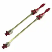 gobike88 KREX Square Axle, Hollow QR Lever Skewers, MTB, 50g/pair, Red, D58