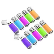 10 Pack 16GB USB Flash Drive USB 2.0 Memory Stick Thumb Drives ( Mixed Colors...