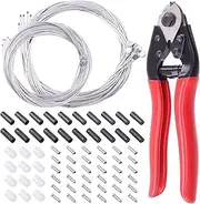81Pcs Bike Brake Cable Shift Cable with Cable Cutter, Bicycle Gear Cable Wire Brake Line, Complete Bike Brake Cable Housing Kit for Mountain Bike, Road Bike