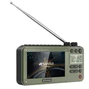 SANSUI F50 Portable FM Radio 4.3-inch Display Wireless bluetooth Speaker Built-in 2.5 inch Magnetic Horn Support USB TF