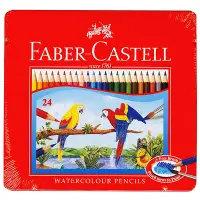 在飛比找Yahoo奇摩購物中心優惠-Faber-Castell 輝柏 進口24色鐵盒色鉛筆 紅盒