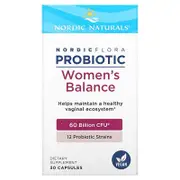 Nordic Naturals, Nordic Flora Probiotic, Women's Balance, 60 Billion CFU, 30 Capsules