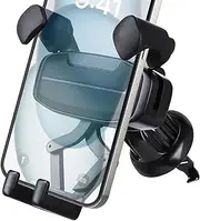 Car Phone Holder, Cell Phone Mount for Car Gravity Air Vent Clip Hook One Hand Operation Adjustable Automobile Holder Cradle for Almost Phone Compatible with iPhone 16 15 14 Galaxy S24 A55 A56