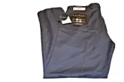 LAUREN RALPH LAUREN Navy Ultraflex Stretch 32 x 32 Flat Front Pant Trouser $95