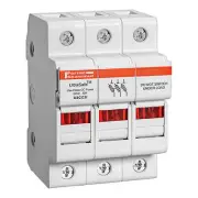 Mersen USCC3I UltraSafe Indicating Class CC Fuse Holder, 3 Poles (1EA)