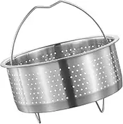 KICHOUSE Stainless Steel Steamer Basket for Rice Cooker Food Steamer Insert for Cooking Vegetables Dumplings and Seafood Steaming Basket for Healthy Meal Preparation