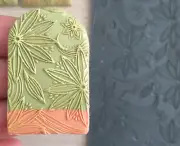 Floral Line Art Texture mat | Texture mat for Polymer Clay