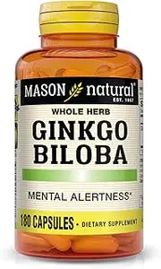 Mason Vitamins Ginkgo Biloba Capsules, 180 Count