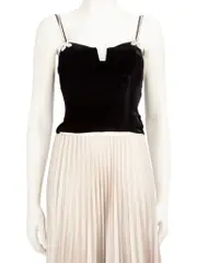 Black Velvet Crystal Top