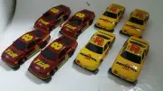 TYCO TCR PENZOIL/ #8 COMPLETE WITH TCR CHASSIS LOT OF 8 CARS NEW.NICE!