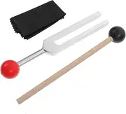 OFFIGAM 1 Set Tuning Fork Healing Instrument with Hammer Chakra Tuning Fork for Yoga Meditation and Lightweight Durable Accessories