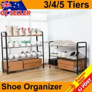 Shoe Rack Storage Organizer Shelf Stand Shelves 3/4/5 Tiers Shoe Storage NEW