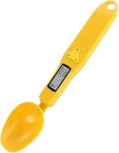 Ciieeo Electronic Kitchen Spoon Scale Capacity Precision Digital Measuring Spoon with LCD Display Portable Food Scale for Baking and Cooking No Battery Included Yellow