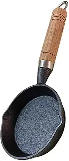 iplusmile 1Pc Mini Iron Frying Pan Household Cooking Pan for Omelettes Eggs Burgers More Lightweight Easy to Clean Portable Kitchen Utensil for Camping Outdoor Activities