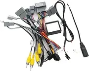 Auto 16 Pin RZ-HD01 Canbus Box Adaptor Compatible for Honda N-Box/Vezel/Odyssey/Jazz 2011-2021 with Wiring Harness Car Cable Android Radio