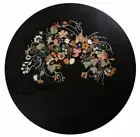 Round Black Marble Table Exclusive Design Handmade Console Bar Furniture Decors
