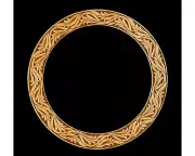 Guitar Rosette, Florentine 1, with 4 1/4" ID