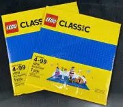 Lot of 2 LEGO Classic 32x32 Stud Baseplate for Building and Displaying NEW! BLUE